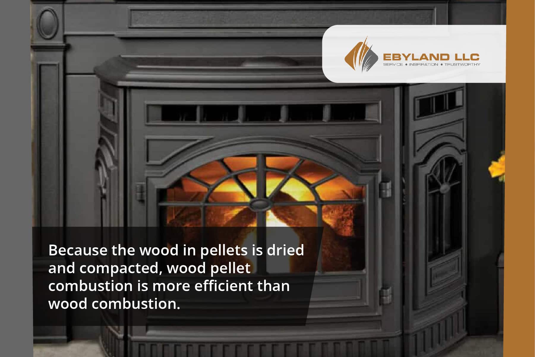 wood pellets are more efficient than firewood