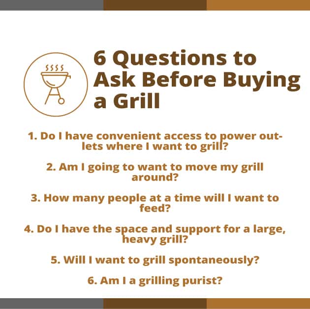 questions to ask before buying a grill
